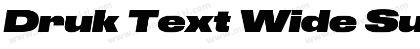 Druk Text Wide Super字体转换